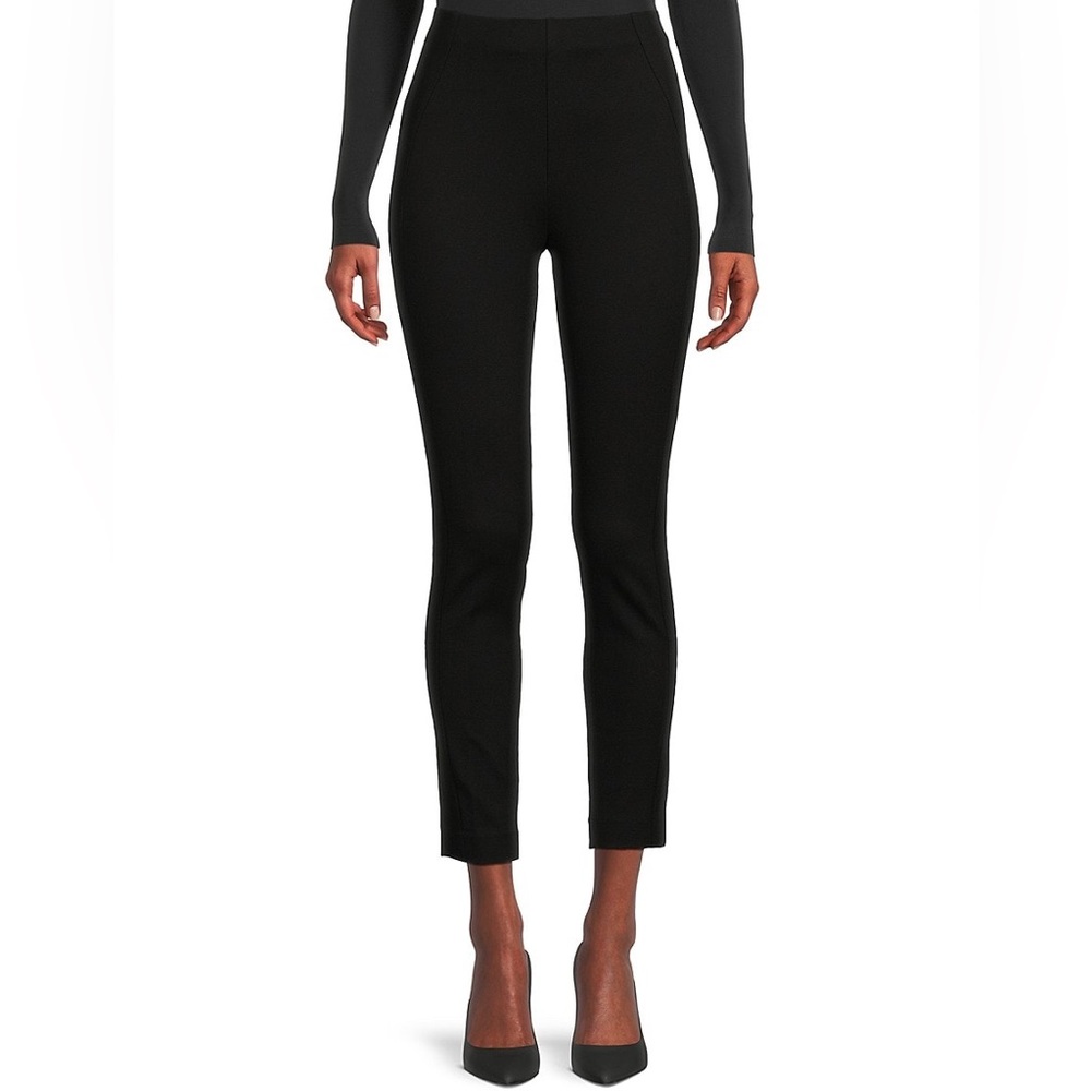 Saks Fifth Ave Slim Leg Ponte Knit Pants Black Size Small